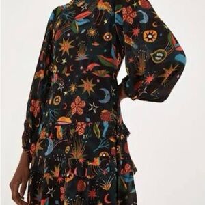 FARM Rio Black Cerrado Sky Mini Dress